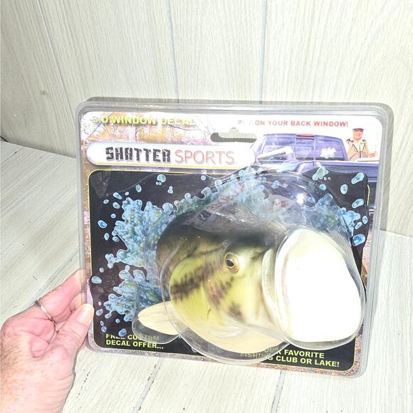 Shatter Sports 2006 3D Bass Window Decal Discontinued Fishing Boating Truck - Picture 2 of 6